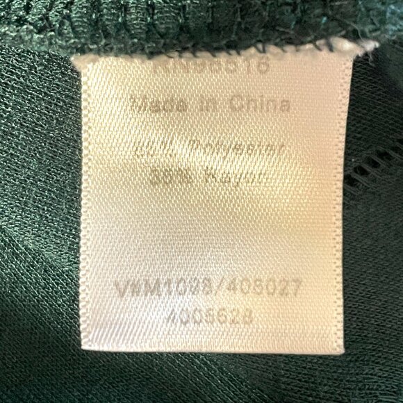 Coldwater Creek Cowl Neck Top MEDIUM Short Sleeve Green - Picture 5 of 7